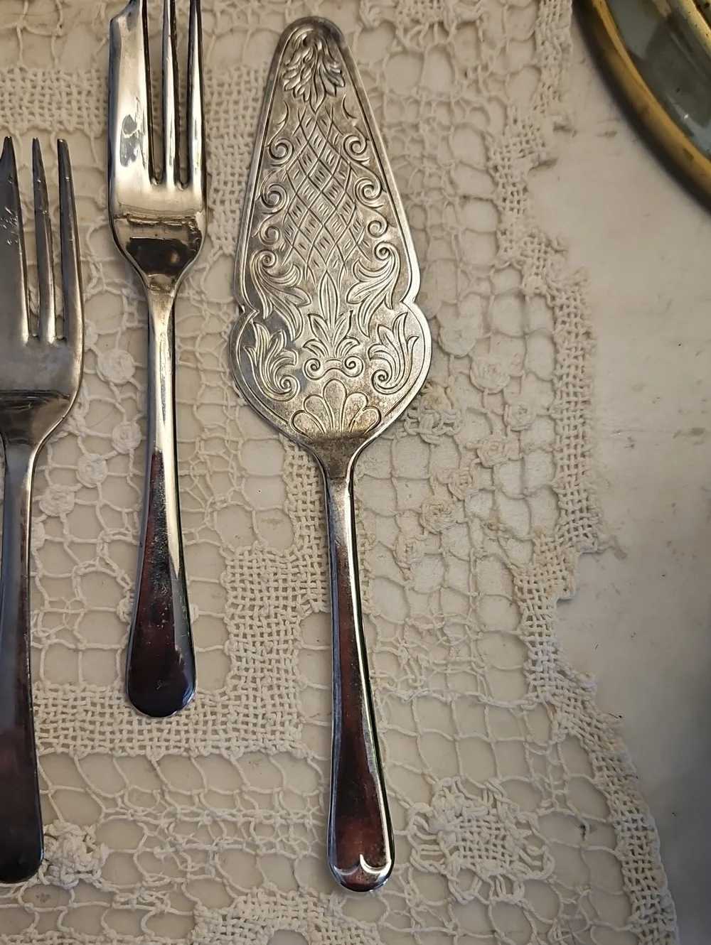 SHEFFIELD ENGLAND            7 Piece Dessert/Appetizer Silver Service Set VTG